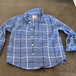 Cat and Jack button down shirt, long sleeve, blue, plaid, formal, dress shirt